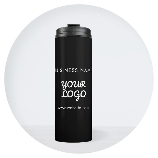 Ihr Logo Firmenname & Webseite oder Slogan Thermosbecher (Von Creator hochgeladen)