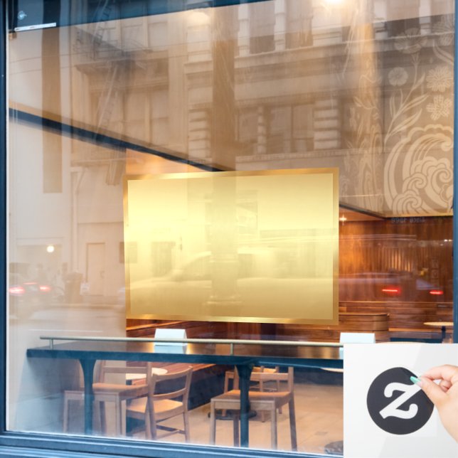 Ihr Logo fügt QR-Code Text Leerzeichen Hintergrund Fensteraufkleber (Café-Fenster)