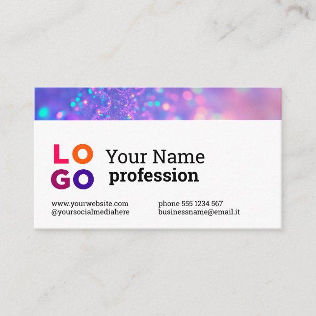 Ihr Logo für Ihr Unternehmen - benutzerdefiniert,  Visitenkarte (Vorderseite)