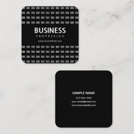 Ihr Logo-gepflegtes Muster und bearbeitbarer Firme Quadratische Visitenkarte