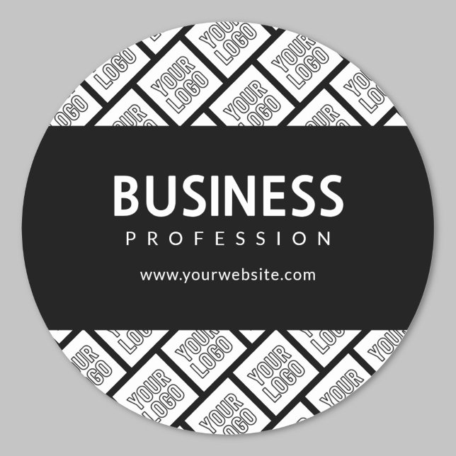 Ihr Logo-gepflegtes Muster und bearbeitbarer Firme Runder Aufkleber (Von Creator hochgeladen)