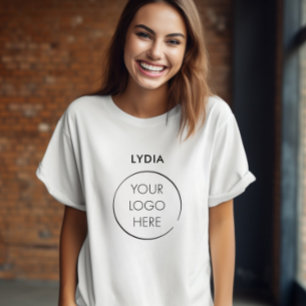 Ihr Logo Geschäft Branding Förderung mit Namen T-Shirt