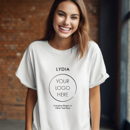 Ihr Logo Geschäft Branding Förderung mit Namen T-Shirt