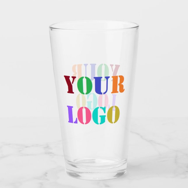 Ihr Logo-Geschäft Werbefilm Personalisiert Glass Glas (Vorderseite)