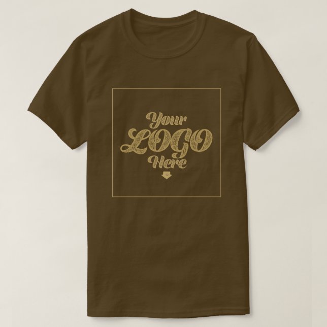 Ihr Logo hier - Custom Brown T - Shirt (Design vorne)