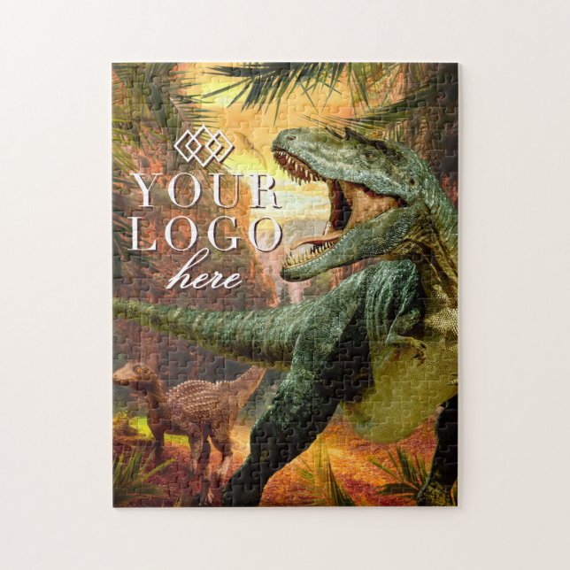 Ihr Logo hier | Custom Dinosaur Jigsaw Puzzle (Vertikal)