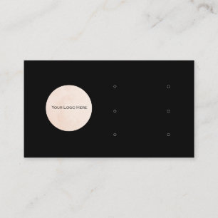 Ihr Logo hier drei versammelte Grafikkarte schwarz Visitenkarte