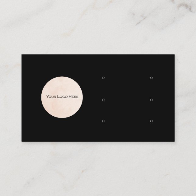 Ihr Logo hier drei versammelte Grafikkarte schwarz Visitenkarte (Vorderseite)