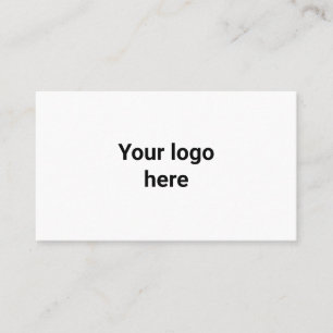 Ihr Logo hier einfach minimalistisch klassisch run Visitenkarte
