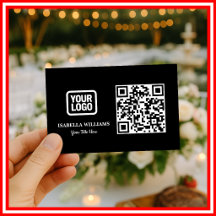 Ihr Logo Hier Einfach Modern Minimal Schwarz QR-Co
