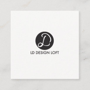 Ihr Logo hier, einfache, individuell anpassbare Vi Quadratische Visitenkarte