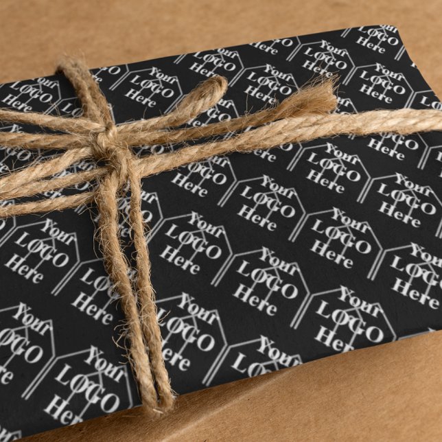 Ihr Logo hier Einfaches modernes Muster Geschenkpapier Set (Von Creator hochgeladen)