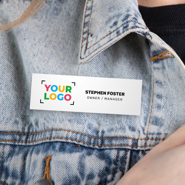 Ihr Logo hier für einfaches weißes Geschäft Namensschild (Von Creator hochgeladen)