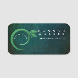 Ihr Logo hier, grün Namensschild