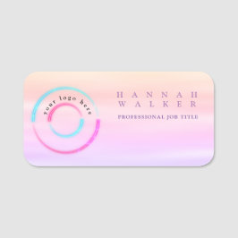 Ihr Logo hier, holografische Farbe Namensschild