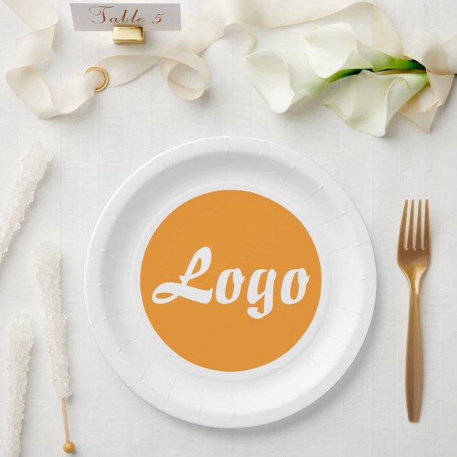 IHR LOGO HIER INDIVIDUELLER NAME UND TEXT  PAPPTELLER (Hochzeit)