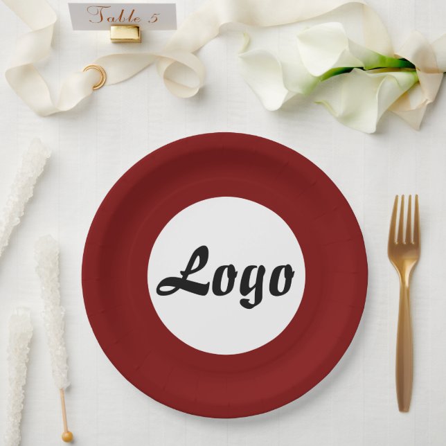 IHR LOGO HIER INDIVIDUELLER NAME UND TEXT  PAPPTELLER (Hochzeit)