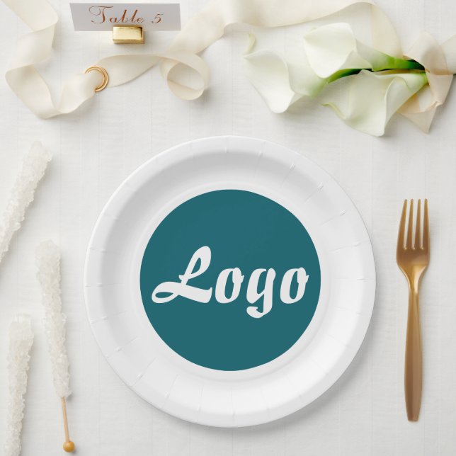 IHR LOGO HIER INDIVIDUELLER NAME UND TEXT  PAPPTELLER (Hochzeit)