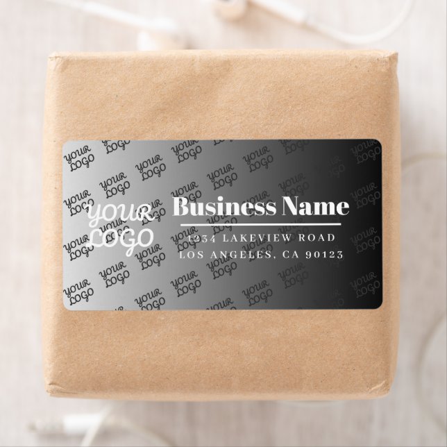 Ihr Logo hier ist weiß Ombre und bearbeitbar Farbe (Insitu)