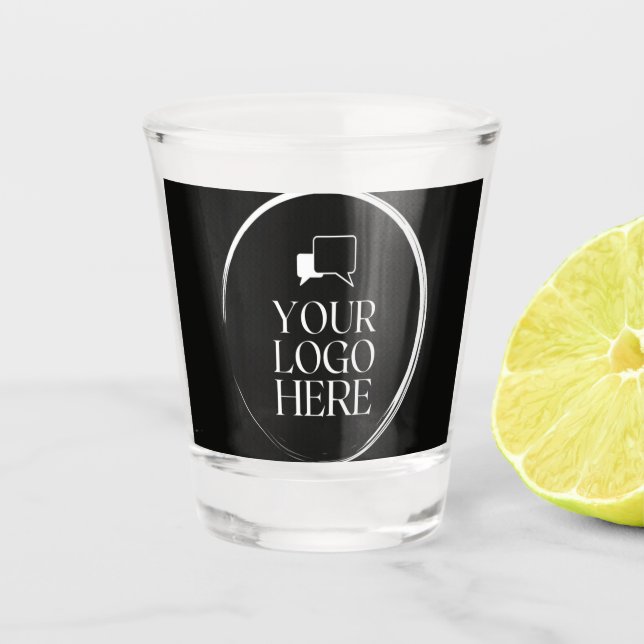 Ihr Logo hier Modern Schnapsglas (Vorderseite)