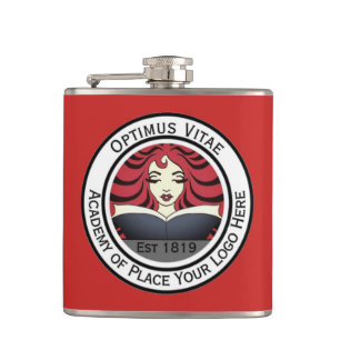 Ihr Logo hier Unternehmen Geschäftsmarke Swag Flachmann