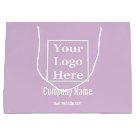 Ihr Logo hier Vorlage für Lilac Große Geschenktüte