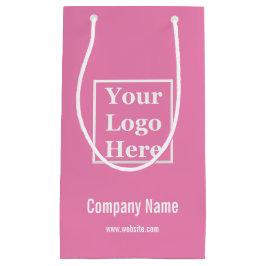 Ihr Logo hier Vorlage in Rosa Kleine Geschenktüte