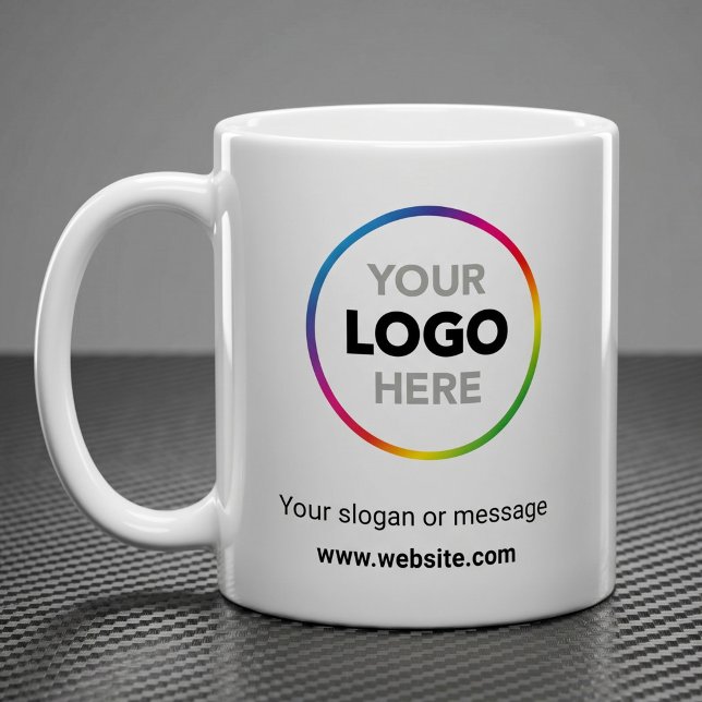 Ihr Logo hier Werbe-Mug | Webseite & Slogan  Kaffeetasse (Von Creator hochgeladen)