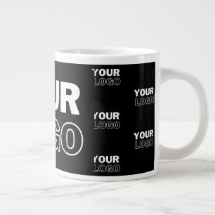 Ihr Logo & Hintergrund Wiederholendes Logo Schwa Jumbo-Tasse