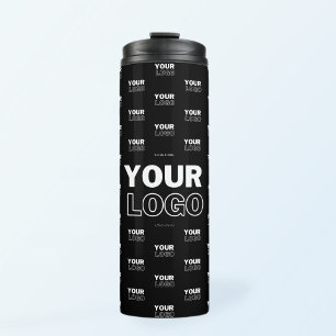 Ihr Logo & Hintergrund Wiederholendes Logo   Schwa Thermosbecher