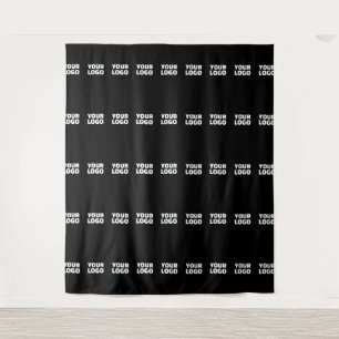 Ihr Logo   Horizontal gezogenes Streifenmuster Wandteppich