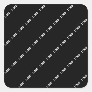 Ihr Logo, Ihr Design oder Ihr Foto werden mit eine Quadratischer Aufkleber