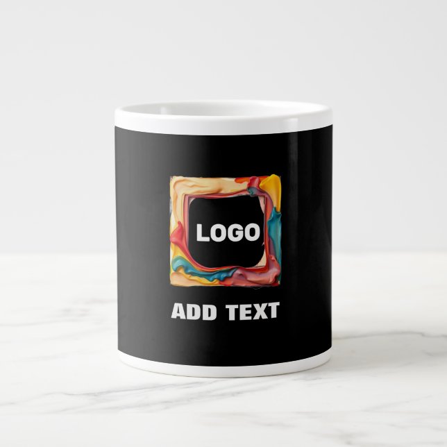 Ihr Logo in Jumbo-Tasse (Vorderseite)