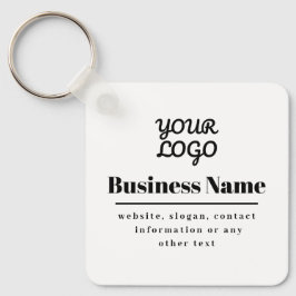 Ihr Logo ist Retro-modern, weiß und schwarz Schlüsselanhänger