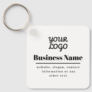 Ihr Logo ist Retro-modern, weiß und schwarz Schlüsselanhänger