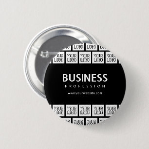 Ihr Logo-Kachel-Muster und bearbeitbarer Geschäfts Button