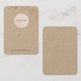Ihr Logo Kraft Blumenleaf Boho Ofenanzeige Visitenkarte