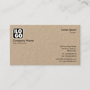 Ihr Logo - (Kraftpapier) Visitenkarte