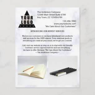 Ihr Logo-Marmor Stilvoll gestalten Sie Ihr eigenes Flyer