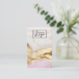 Ihr Logo Metallic Beach Earring Card QR Code Visitenkarte