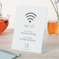 Ihr Logo Minimalistisch Weiß Wi-Fi