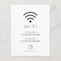 Ihr Logo Minimalistisch Weiß Wi-Fi-Zeichen