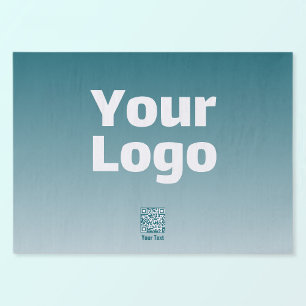 Ihr Logo mit bearbeitbarem QR-Code und Farbverlauf Seidenpapier
