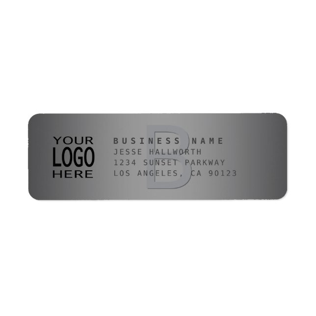 Ihr Logo mit editierbarem Farbverlauf & Monogramm  (Vorne)