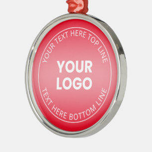 Ihr Logo mit editierbarem Farbverlauf Ornament Aus Metall