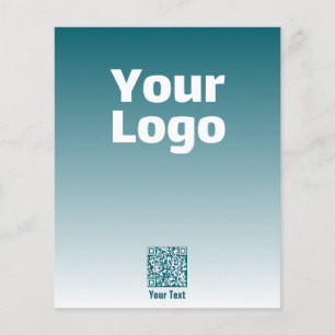 Ihr Logo mit editierbarem QR-Code und Farbverlauf Flyer