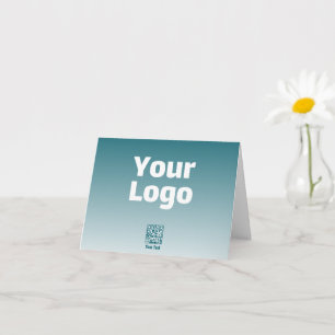 Ihr Logo mit editierbarem QR-Code und Farbverlauf  Karte