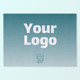 Ihr Logo mit editierbarem QR-Code und Farbverlauf Seidenpapier