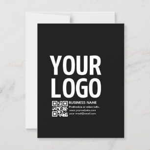 Ihr Logo mit editierbarem QR-Code und Text Magneteinladung