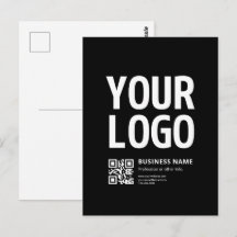Ihr Logo mit editierbarem QR-Code und Text